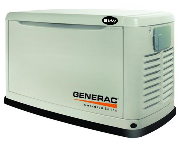 Generac Guardian 8 kW Generator model 5870 M. J. Mac Inc.