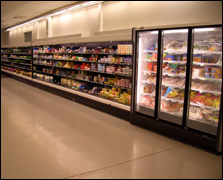 a supermarket refrigeration system