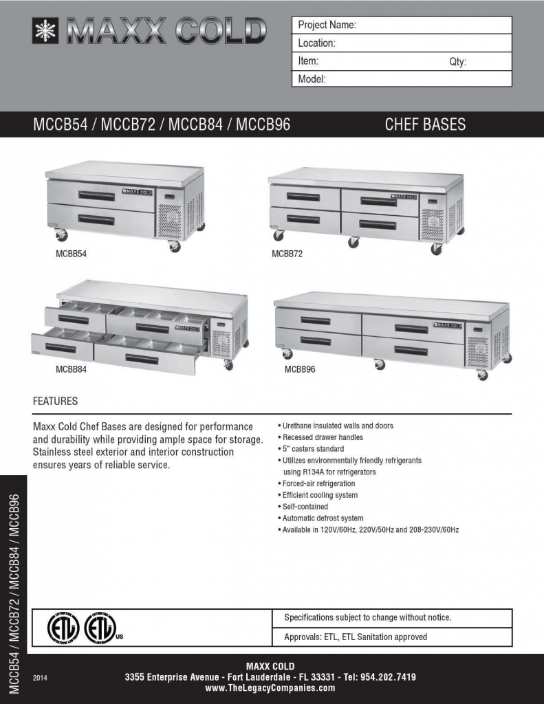 MCCB Chef Bases Spec Sheet pg1