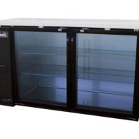 Migali 60″ Glass Door Back Bar Refrigerator