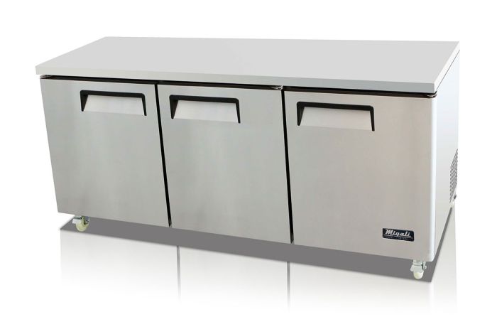 Migali 72″ Under-counter & Work Top Refrigerator
